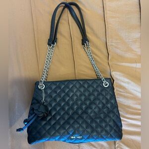 Nine West Black Quilted Shoulder Bag